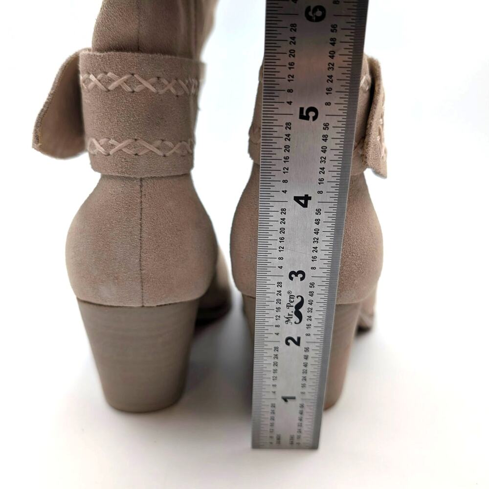 Lucky Brand Risvin Bow Whipstich Tall Knee High Heel Boots Size US5.5M EU36 - Picture 4 of 9